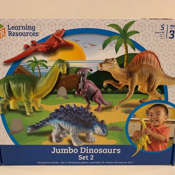 Learning Resources Jumbo Dinosaurs Set - Picture 1 of 8
